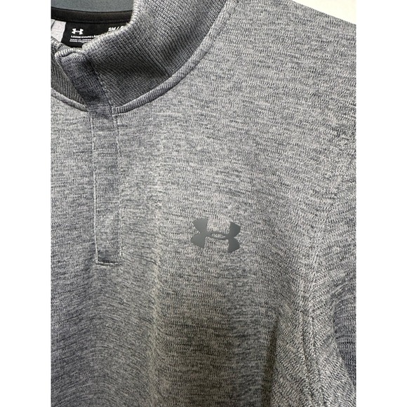 Under Armour ColdGear Men's Gray 1/4 Zip Pullover Sweater‎ Small - Picture 3 of 9